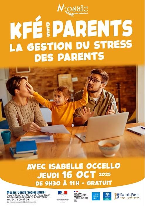 kfé des parents centre Mosaic gestion du stress des parents